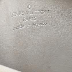 Pre Owned Louis Vuitton Silver Monogram Vernis Lexington Pochette Bag