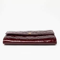 Louis Vuitton Rouge Fauviste Monogram Vernis Sarah Wallet