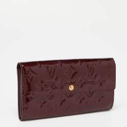 Louis Vuitton Rouge Fauviste Monogram Vernis Sarah Wallet