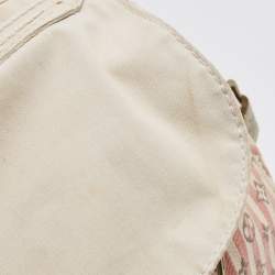 Pre Owned Louis Vuitton Rouge Croisette Mini Lin Canvas Speedy 30 Bag