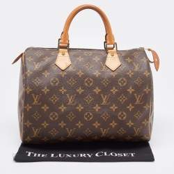 Pre Owned Louis Vuitton Monogram Canvas Speedy 30 Bag