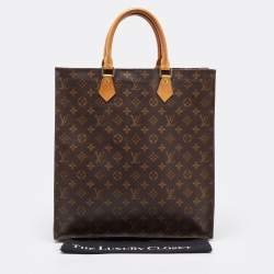Pre Owned Louis Vuitton Monogram Canvas Sac Plat Tote
