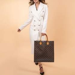 Pre Owned Louis Vuitton Monogram Canvas Sac Plat Tote