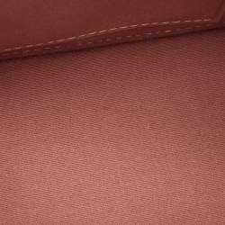 Pre Owned Louis Vuitton Brown Monogram Patent Leather Alma BB Bag