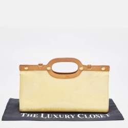 Pre Owned Louis Vuitton Vert Impression Monogram Vernis Roxbury Drive Bag