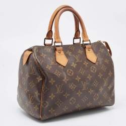 Louis Vuitton Brown Monogram Canvas Speedy 25 Handbag