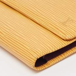 Pre Owned Louis Vuitton Tassel Yellow Epi Leather Porte Tresor International Wallet