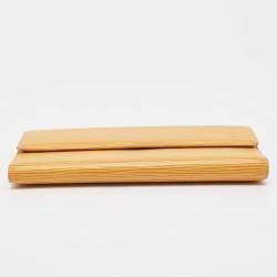 Pre Owned Louis Vuitton Tassel Yellow Epi Leather Porte Tresor International Wallet