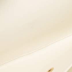 Louis Vuitton White Leather Porte Tresor International Trifold Wallet
