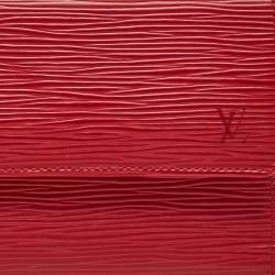 Louis Vuitton Red Epi Leather Porte Tresor International Wallet
