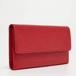 Louis Vuitton Red Epi Leather Porte Tresor International Wallet