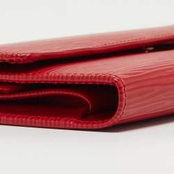 Louis Vuitton Red Epi Leather Porte Tresor International Wallet