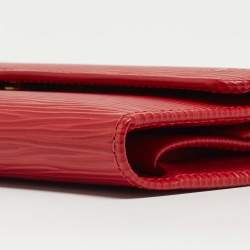 Louis Vuitton Red Epi Leather Porte Tresor International Wallet