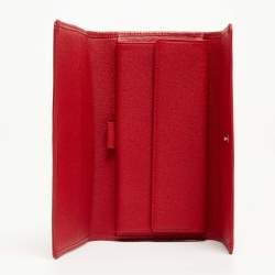 Louis Vuitton Red Epi Leather Porte Tresor International Wallet