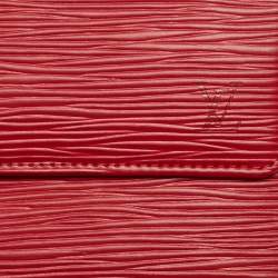 Louis Vuitton Red Epi Leather Porte Tresor International Wallet