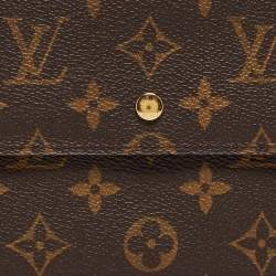 Pre Owned Louis Vuitton Monogram Canvas Passport Trifold Organizer 