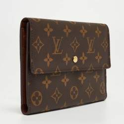 Pre Owned Louis Vuitton Monogram Canvas Passport Trifold Organizer 
