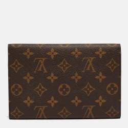 Pre Owned Louis Vuitton Monogram Canvas Passport Trifold Organizer 