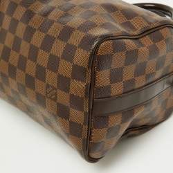 Pre Owned Louis Vuitton Damier Ebene Canvas Speedy Bandouliere 25 Bag