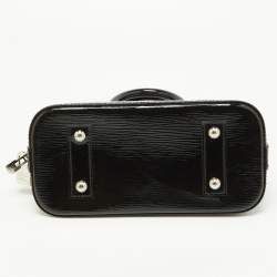 Pre Owned Louis Vuitton Black Electric Epi Leather Alma BB Bag