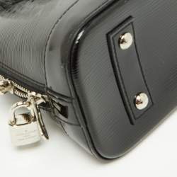 Pre Owned Louis Vuitton Black Electric Epi Leather Alma BB Bag