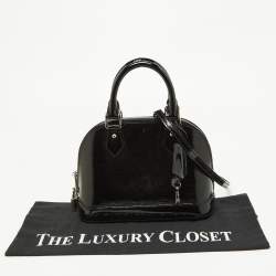 Pre Owned Louis Vuitton Black Electric Epi Leather Alma BB Bag