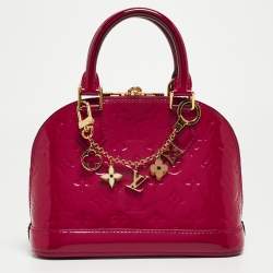 Pre Owned Louis Vuitton Indian Rose Monogram Vernis Alma BB Bag