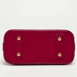Pre Owned Louis Vuitton Indian Rose Monogram Vernis Alma BB Bag