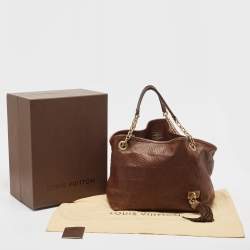 Pre Owned Louis Vuitton Brown Leather Paris Souple Whisper PM Bag