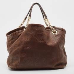 Pre Owned Louis Vuitton Brown Leather Paris Souple Whisper PM Bag