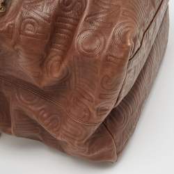 Pre Owned Louis Vuitton Brown Leather Paris Souple Whisper PM Bag