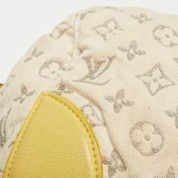 Louis Vuitton Jaune Monogram Denim Limited Edition Speedy Round Bag