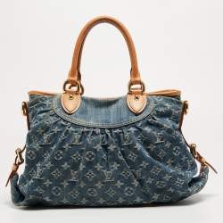 Louis Vuitton Blue Monogram Denim Neo Cabby MM Bag