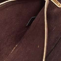 Pre Owned Louis Vuitton Black Monogram Canvas and Leather Kimono PM Bag