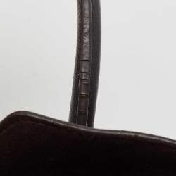 Pre Owned Louis Vuitton Black Monogram Canvas and Leather Kimono PM Bag