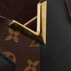 Pre Owned Louis Vuitton Black Monogram Canvas and Leather Kimono PM Bag