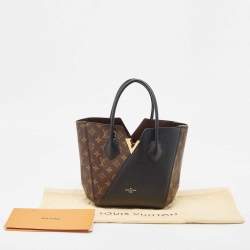 Pre Owned Louis Vuitton Black Monogram Canvas and Leather Kimono PM Bag