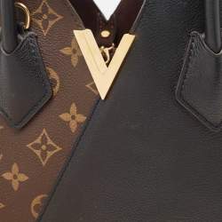 Pre Owned Louis Vuitton Black Monogram Canvas and Leather Kimono PM Bag