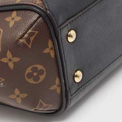 Pre Owned Louis Vuitton Black Monogram Canvas and Leather Kimono PM Bag