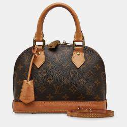 Pre Owned Louis Vuitton Brown Monogram Alma BB