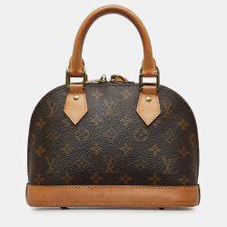 Pre Owned Louis Vuitton Brown Monogram Alma BB