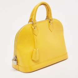 Pre Owned Louis Vuitton Tassil Yellow Epi Leather Alma PM