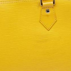 Pre Owned Louis Vuitton Tassil Yellow Epi Leather Alma PM
