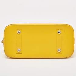 Pre Owned Louis Vuitton Tassil Yellow Epi Leather Alma PM