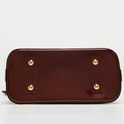 Pre Owned Louis Vuitton Amarante Monogram Vernis Alma BB Bag