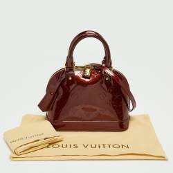 Pre Owned Louis Vuitton Amarante Monogram Vernis Alma BB Bag
