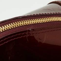 Pre Owned Louis Vuitton Amarante Monogram Vernis Alma BB Bag