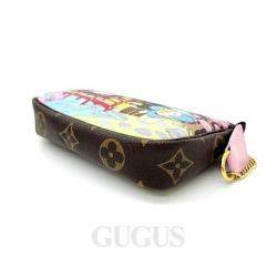 Pre Owned Louis Vuitton Pink/Brown Monogram Canvas Vivienne Wisteria Mini Pochette Accessoires