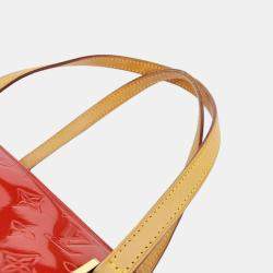 Pre Owned Louis Vuitton Red Monogram Vernis Bedford Bag