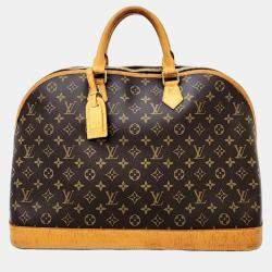 Pre Owned Louis Vuitton Brown Monogram Canvas and Leather Alma Voyage MM